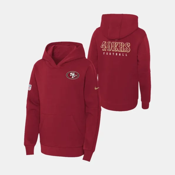 49ers sideline hoodie | 49ers sideline Red hoodie