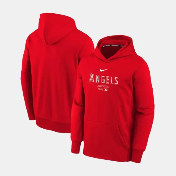 Los Angeles Angels Red Hoodie - Ace Outwear