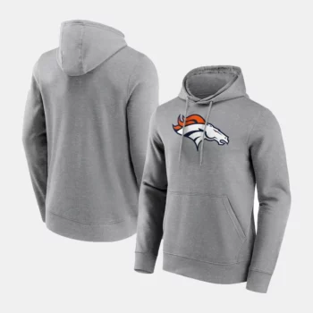 Denver Broncos Grey Fleece Hoodie