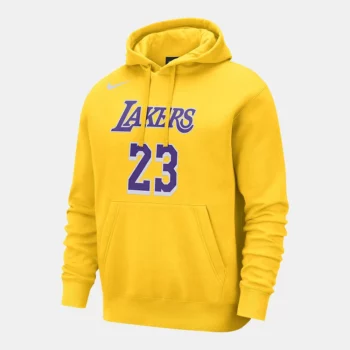 Yellow Fleece Hoodie Nike Lakers