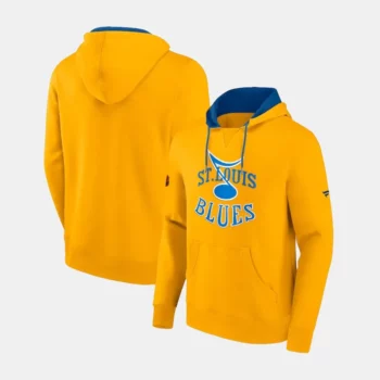St Louis Blues Pullover Yellow Hoodie Mens