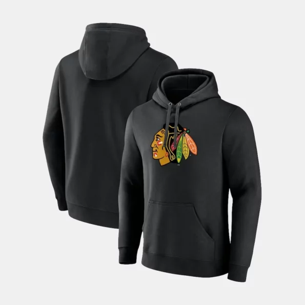 black hoodie chicago blackhawks
