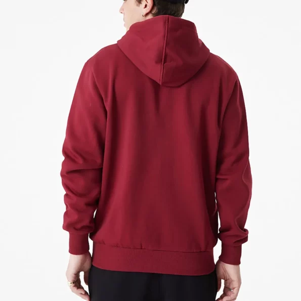 dodgers zip up maroon fleece hoodie
