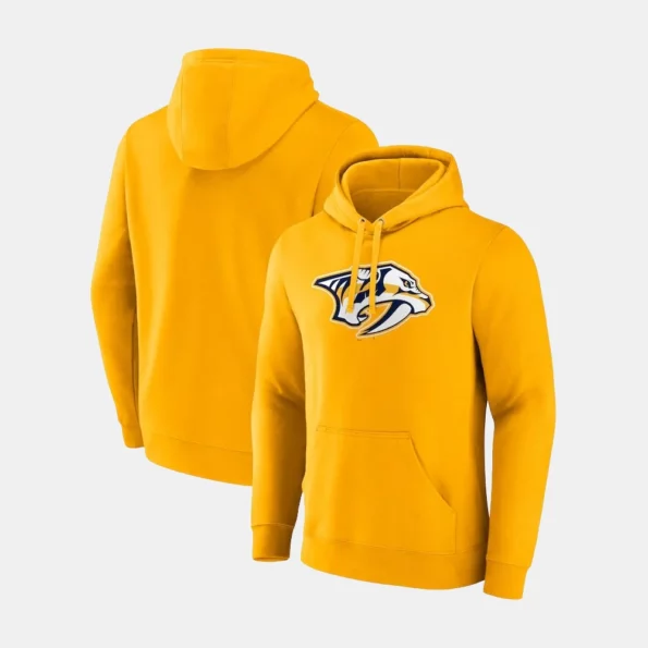 yellow fleece hoodie nashville predators