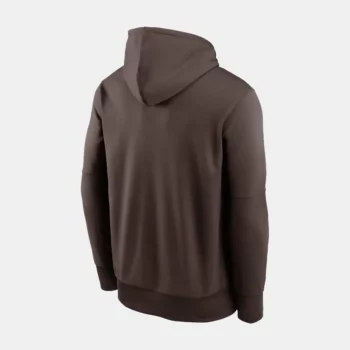 brown fleece hoodie padres