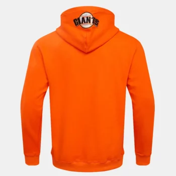 orange fleece hoodie san francisco giants
