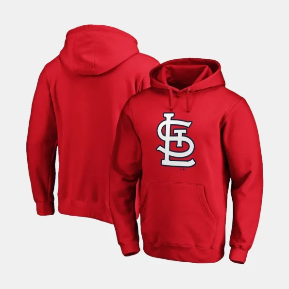 st louis cardinals red fleece hoodie