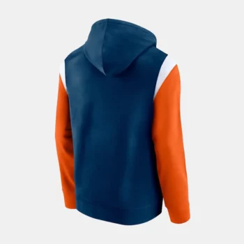 Pullover Blue and Orange Hoodie Chicago Bears