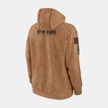 New York Giants Salute To Service Brown Pullover Hoodie
